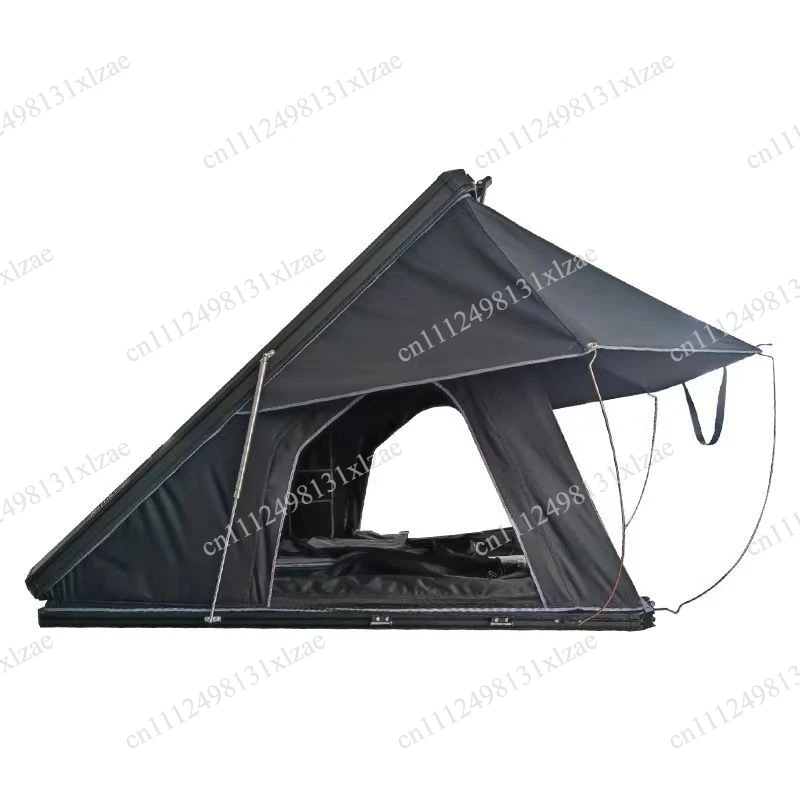 Lightweight triangular hard shell roof tent Flip roof tent 2 people Aluminum car camping hard shell roof tent