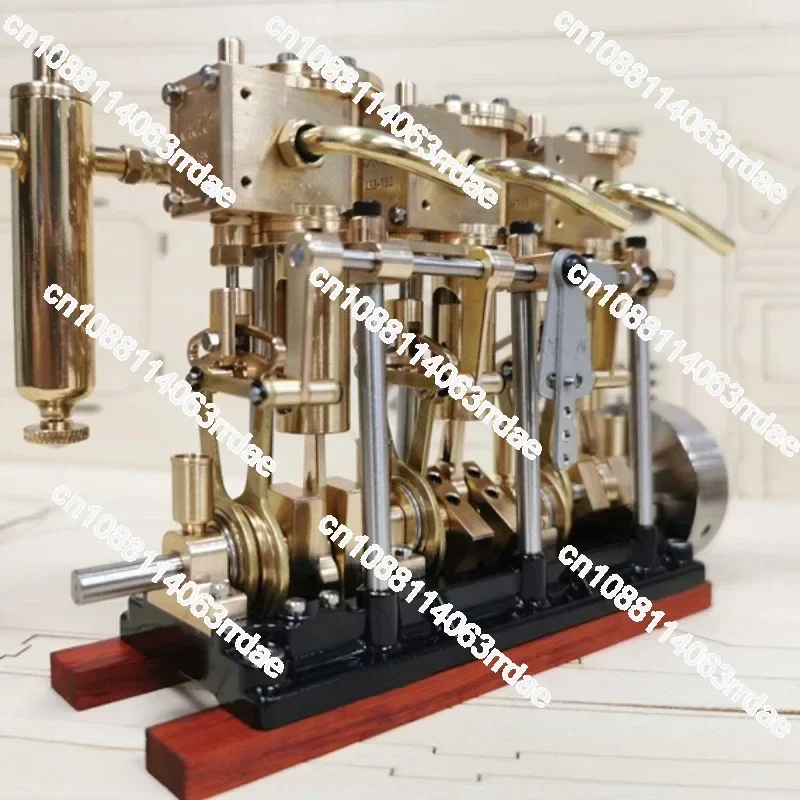 For LS3-13s Twin Cylinder Three-cylinder Steam Engine High Torque Steam Boat  Model