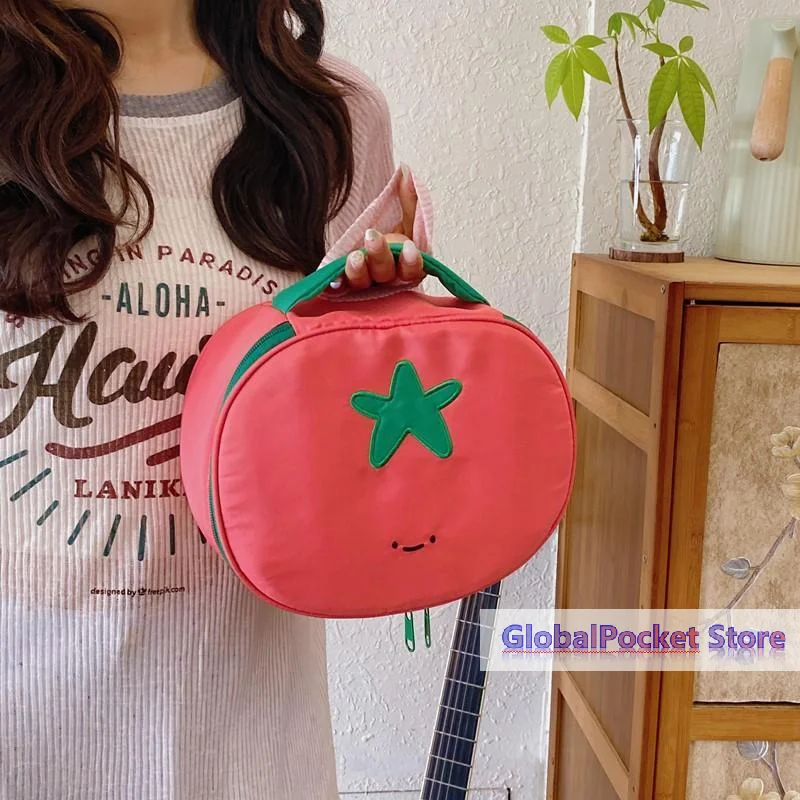 [tg823]-1-unidade-de-bolsa-de-maquiagem-fofa-em-formato-de-tomate-organizador-de-cosmeticos-a-prova-d'agua-bolsa-portatil-para-guardar-artigos-de-higiene-pessoal-bolsa-organizadora-de-maquiagem