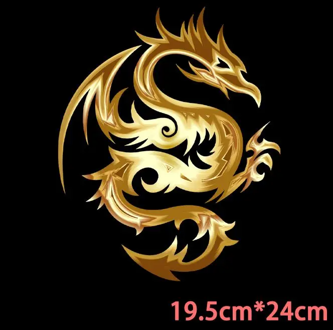 Dragon Patch Element Patches for Clothing Heat Transfer Sticker Parches Termoadesivos Para Ropa Iron on Transfers for Clothing