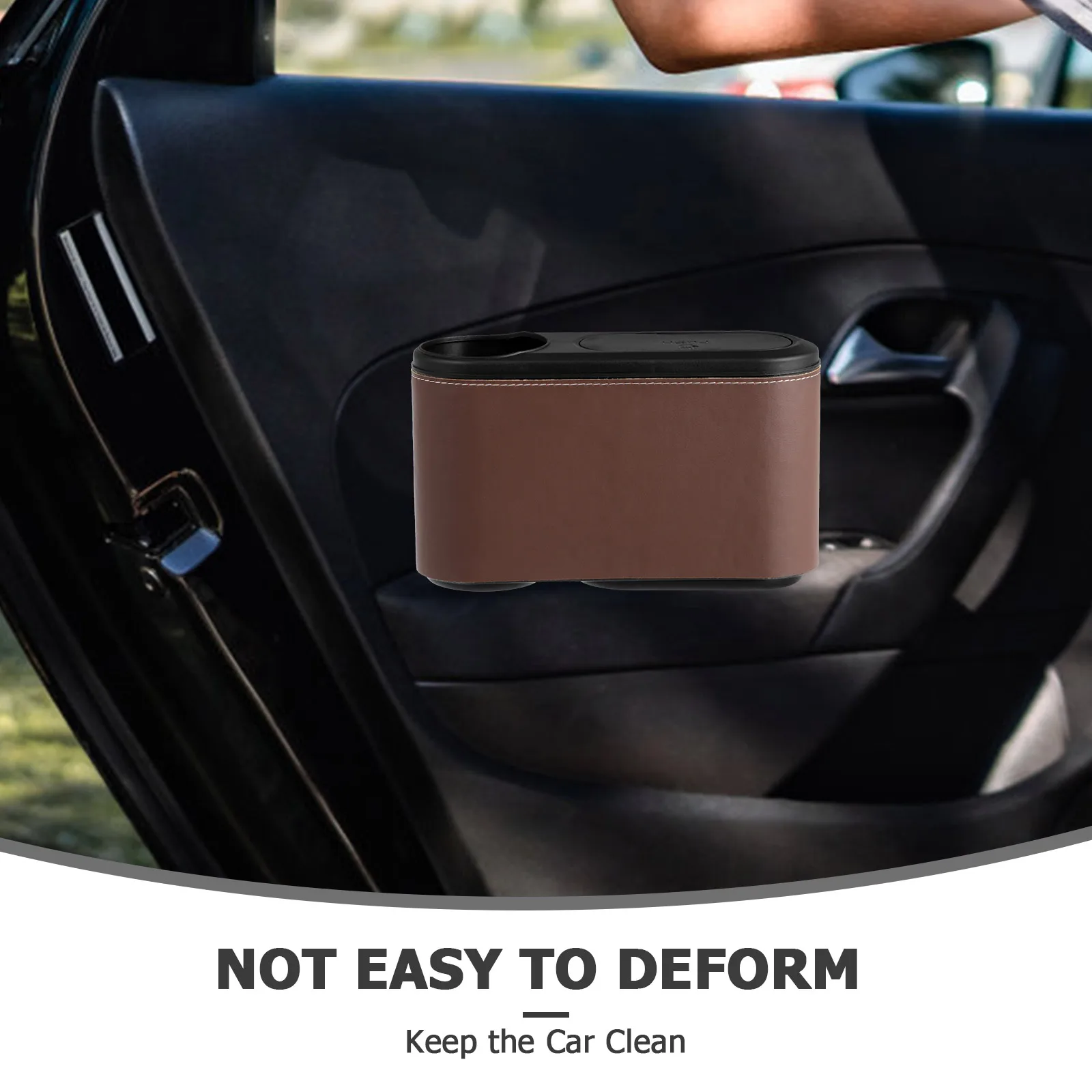 

Car Trash Can Front Seat Garbage Bin Foldable Umbrella Holder For Cars Interior Organizer Dustbin Container Auto
