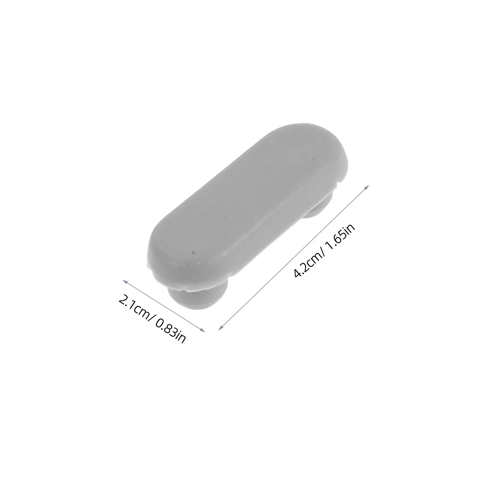 4Pcs Toilet Seat Bumper Pads Grey – Noise-Dampening Buffer for Quiet Close Lid 1.57x0.63 Inch