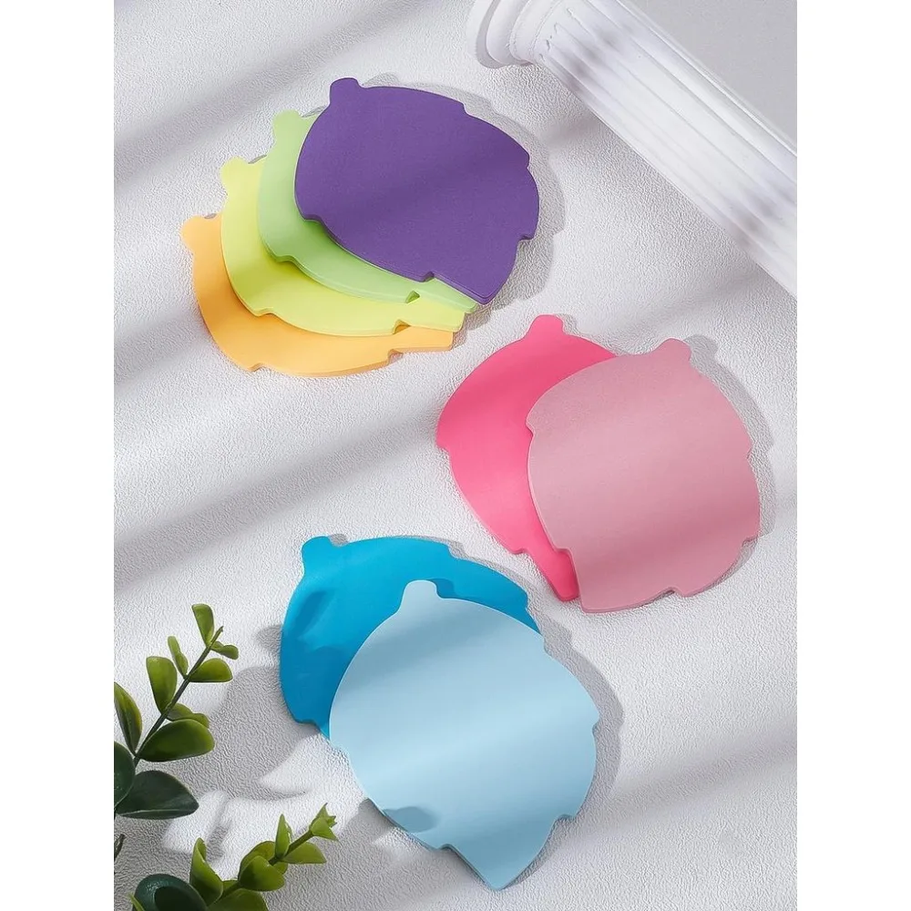 8Pcs Leaf Paper Sticky Note Pads Self-Stick Notepads Divider Tabs Writing Memo Pads Easy to Post for Reminder Stationery Office