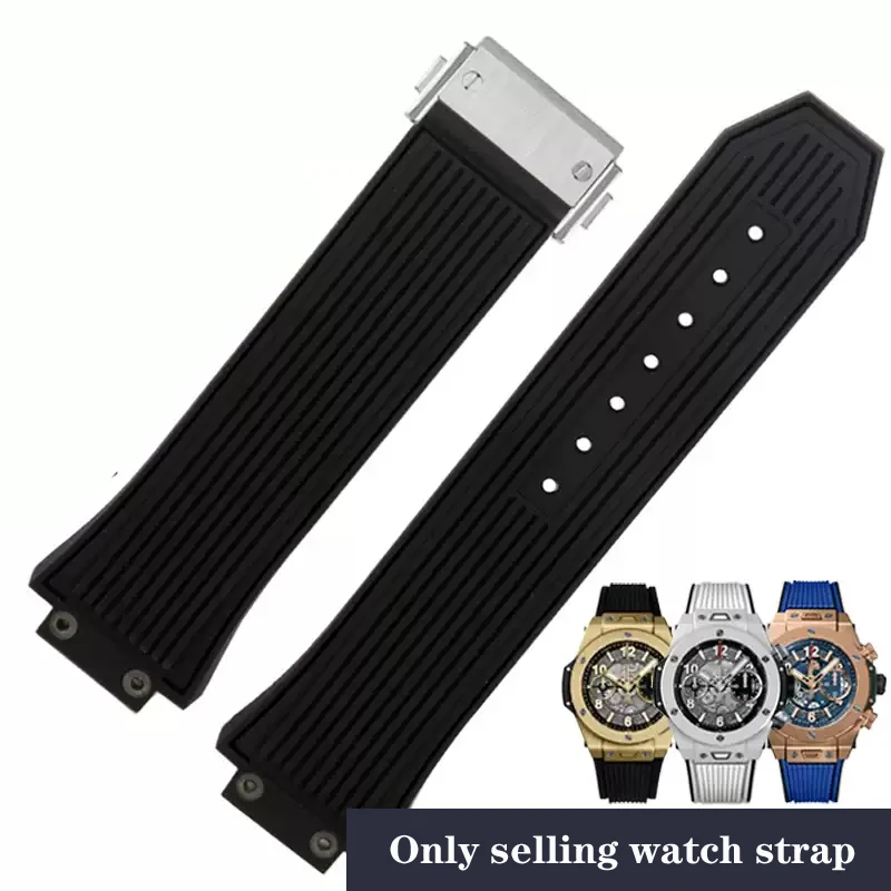 Silicone watch strap is suitable for HUBLOT Hengbao Yubo Big Bang Classic Fusion Yubo convex mouth strap 27mm-17mm