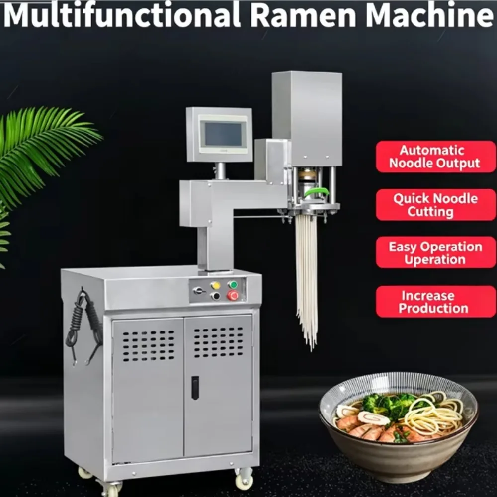 QDMECH Commercial Noodle Making Machine Automatic Ramen Extruder for Ramen, Knife Cut Noodle, Potato Noodle