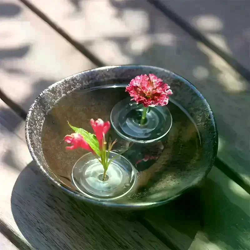 Floating Flower Vase Fresh Flower Hydroponic Vessel Floral Arrangement Artistic Vase Flower Holder Plant Display Home Decor
