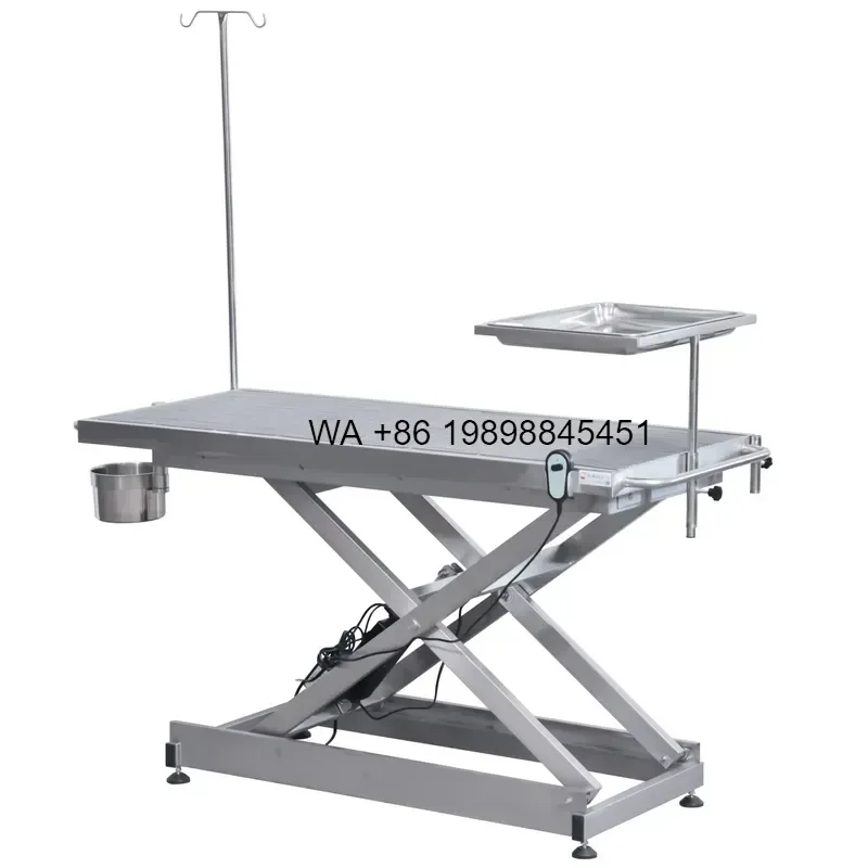 Wmwmnu for Stainless Steel Animal Table Pet Operation Theater Table Veterinary Surgical Table in Operation