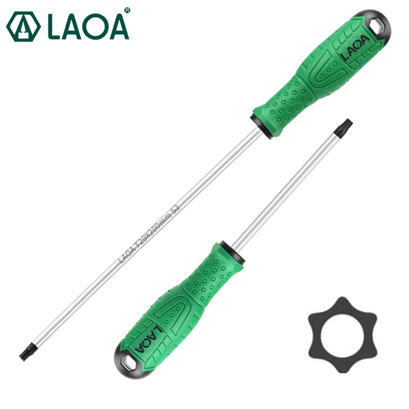 LAOA 1pc Star Screwdriver S2 Industrial Torx Screwdriver Extended Screwdriver