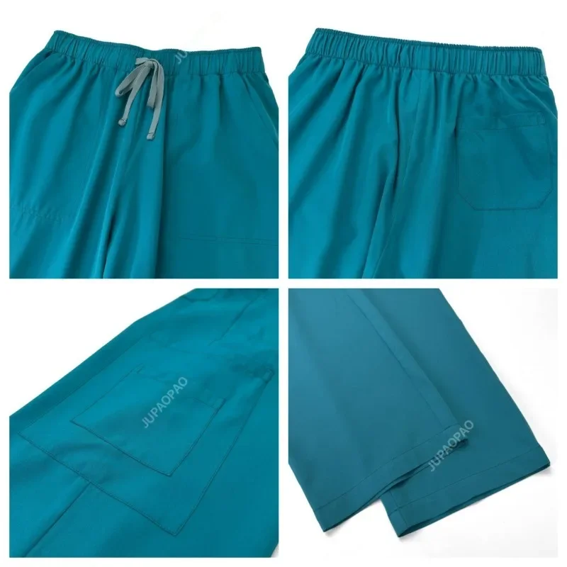 Uniformi mediche unisex di alta qualità per scavature da infermiera con scollo a V Set da donna Uniforme da lavoro per medico ospedaliero Uniforme da lavoro per chirurgia dentale orale