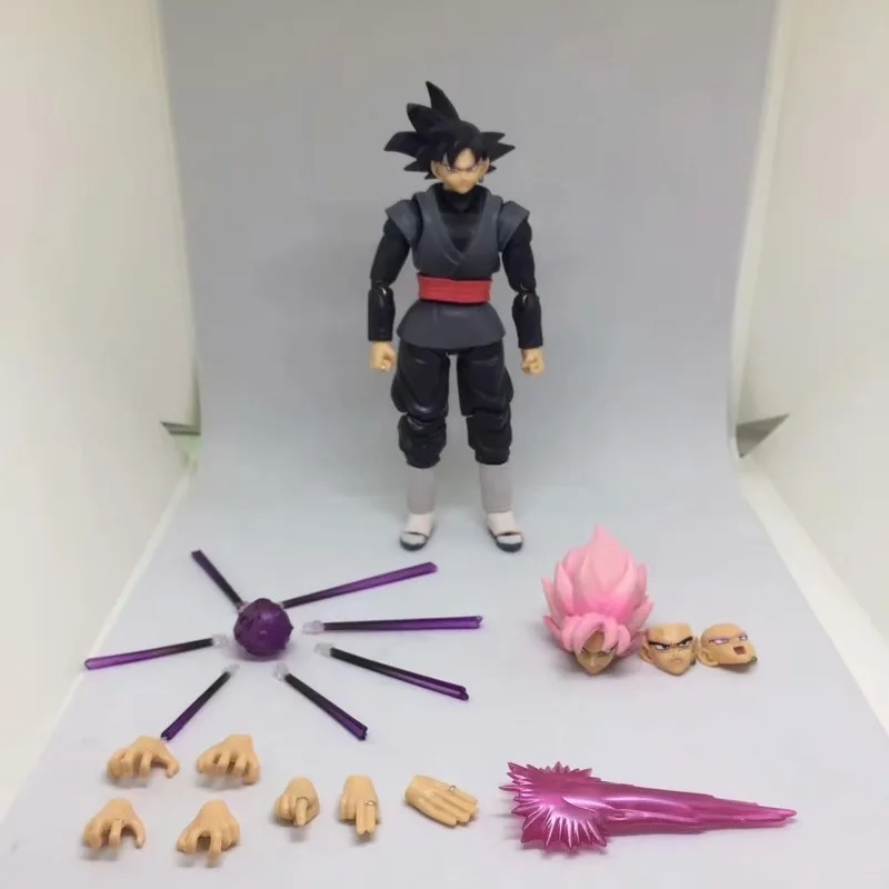 ใหม่ 14cm Anime Dragon Ball สีดํา Goku Zamasu Action Figure Super Saiyan ภาพยนตร์รุ่น Dbz รุ่นหลายอุปกรณ์เสริมของเล่น