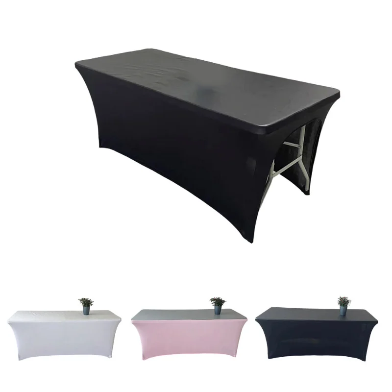 PU Waterproof Beauty Salon Massage Elastic Bed Cover High Stretch Wedding Hotel Birthday Table Cover Buffet Cloth Tablecloth