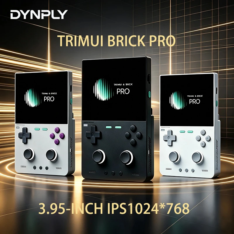 NEW TRIMUI BRICK PRO 3.95 Inch IPS Retro Handheld Game Console Portable Video Player Linux System Open Source Children's Gifts