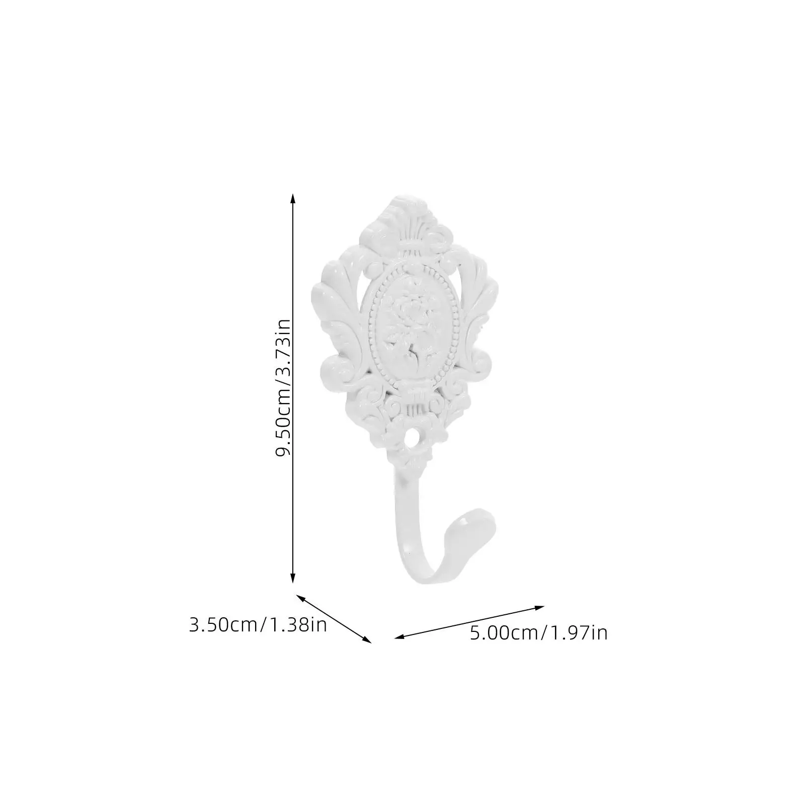 2Pcs Curtain Tiebacks Zinc Alloy European Classical Design Graceful Wall Mounted Holdbacks for Home Hotel Restaurant Decor