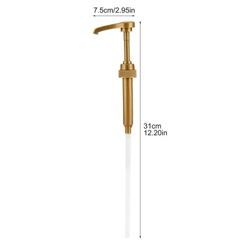 5 पीस 10 सीसी सिरप पंप फूड-ग्रेड पीपी क्वांटिटेटिव हैंड-प्रेस बोतल पंप प्रेस्ड स्टाइल DIY लिक्विड पंप डिस्पेंसर किचन 12 best sales सिरप पंप - №4