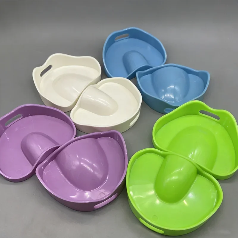 

2pcs Dental Model Base Dental Mold Plaster Base Denture Tray Dental Lab Upper Lower Jaw Plastic Former Base Kit Oral Care Tools