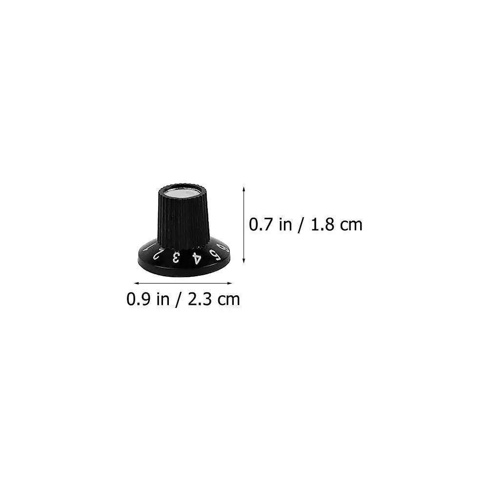 3Pcs Cool Stylish Plastic Guitar Knobs High-Profile Design for Electric Acoustic Guitar Amplifier Effect Pedal Tone Volume