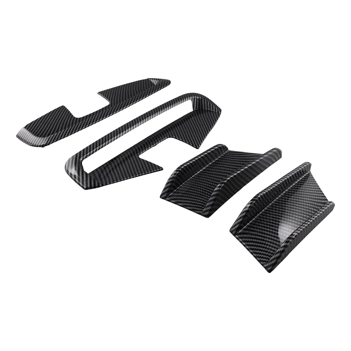 Car Front Bumper Side Splitter Spoiler Canards Air Knife Trim for 4 Series G22 G23 2020+ Carbon Fiber