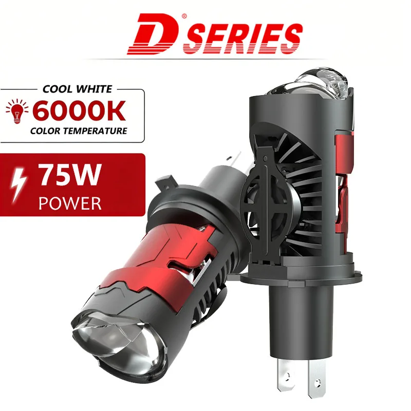  2Pcs H4 Led Mini …