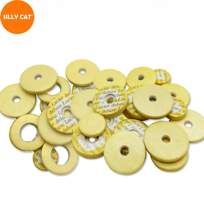 Various Size Diameter Sheep Casings 16 Hole Flute Sound Hole Pad 17 Flute Button Pad Multi Size Closed Open Hole Sealing Pad Mat