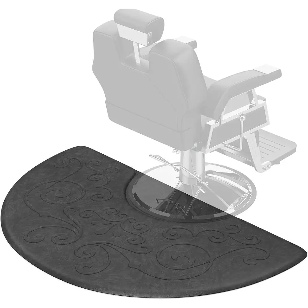 5/8 Thick Anti-Fatigue Mat for Hairstylist Standing, 3'x5' Barber Floor Mat Under Styling Chair, Anti-Slip Easy Cleaning