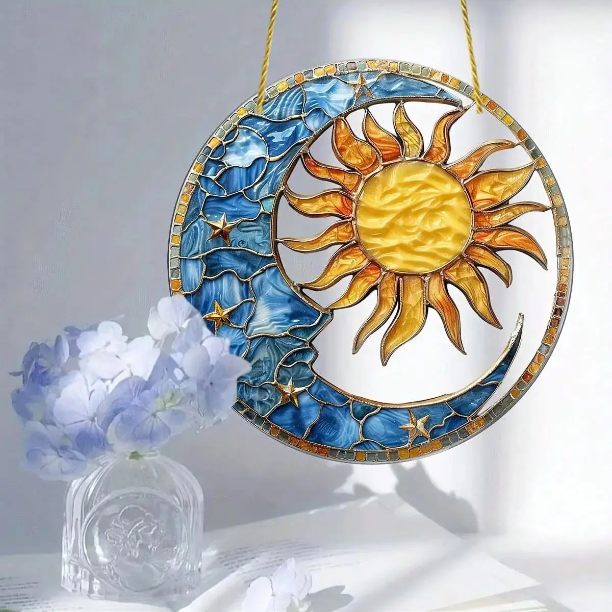 1PCS Moonlight Religious Decoration Pendant Ideal for Living Room Decoration Garden Decora Housewarming Gifts and Festival Gifts