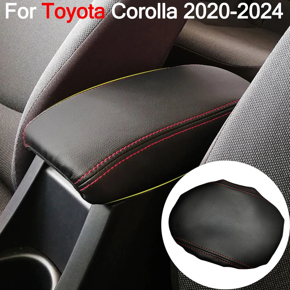 For Toyota Corolla 2020 2021 2022 2023 2024 Car Armrest Cover Pad Center Console Arm Rest Storage Box Protector Mat Accessories