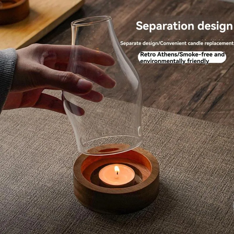 【RECOMENDAR】Large Vintage Aromatherapy Lamp Set Transparent Heat-Resistant Glass-Style Design