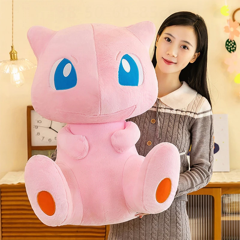 

55cm Kawaii Mew Plush Toy Pokemon Stuffed Doll Cute Cartoon Dream Pet for Kids Birthday Xmas Gift Large Size Plushie Wholesale