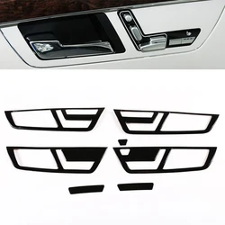 For Mercedes Benz S Class W221 2008 2009 2010 2011 2012 ABS Glossy Black Interior Door Handle Bowl Cover Protective Trim