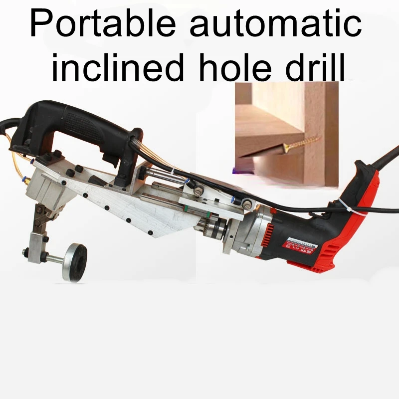 Steam-driven oblique hole locator portable electric pneumatic woodworking oblique hole drilling oblique hole puncher