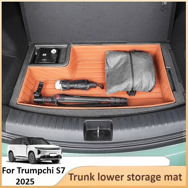 

For Trumpchi GAC S7 2025 2026 trunk lower mat tail storage mat interior organization car decoration modification accessories