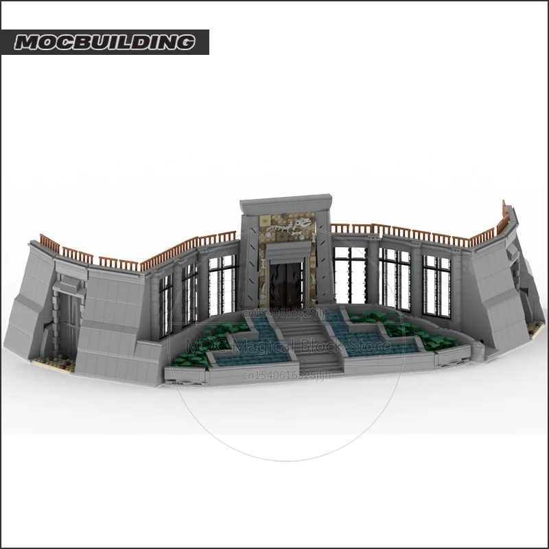 Park Visitor Center MOC Building Blocks Movie Architecture Technology Bricks DIY Assembly Model Toys Creative Collection Gifts