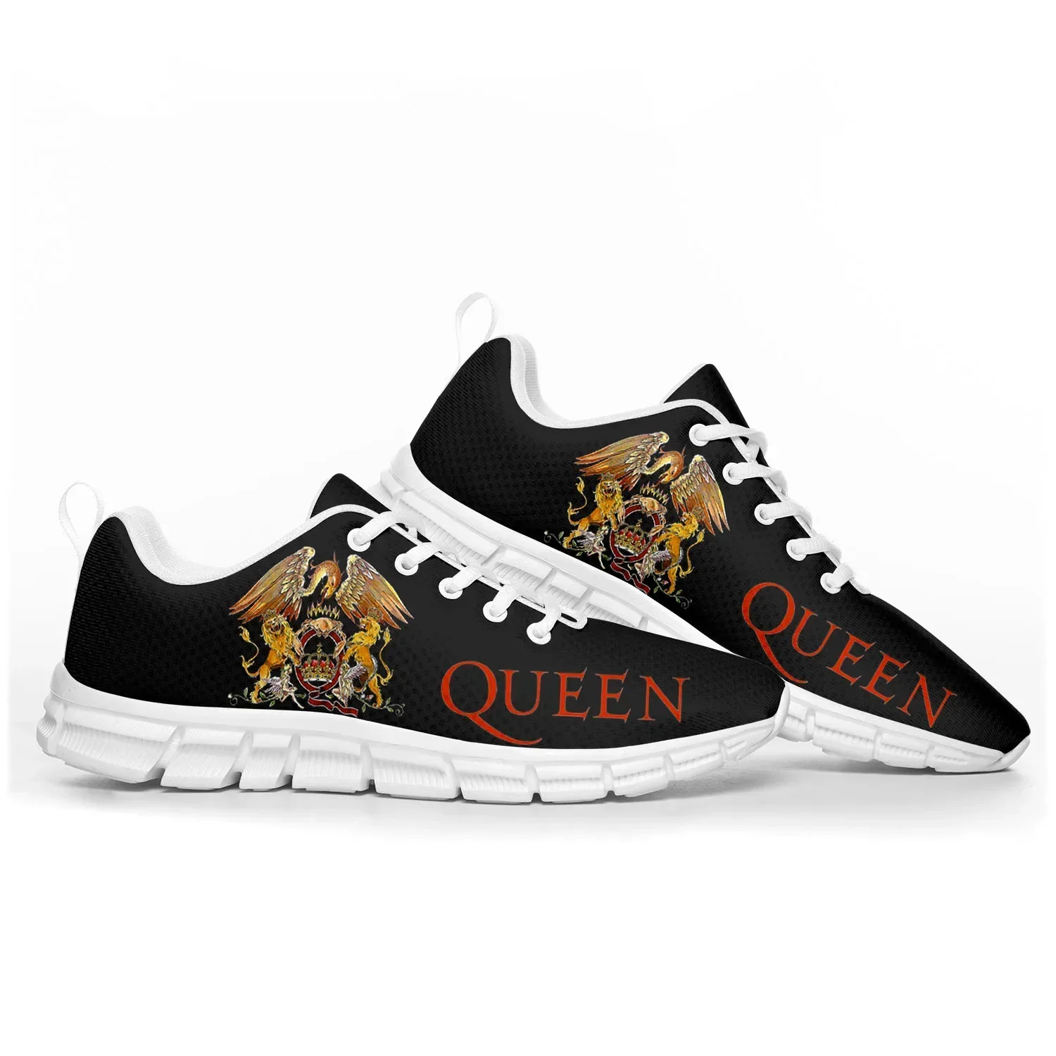 Queen Rock Band Fashion Sports Shoes Mens Womens Teenager Kids Children Sneakers Casual Custom High Quality Couple Shoes White