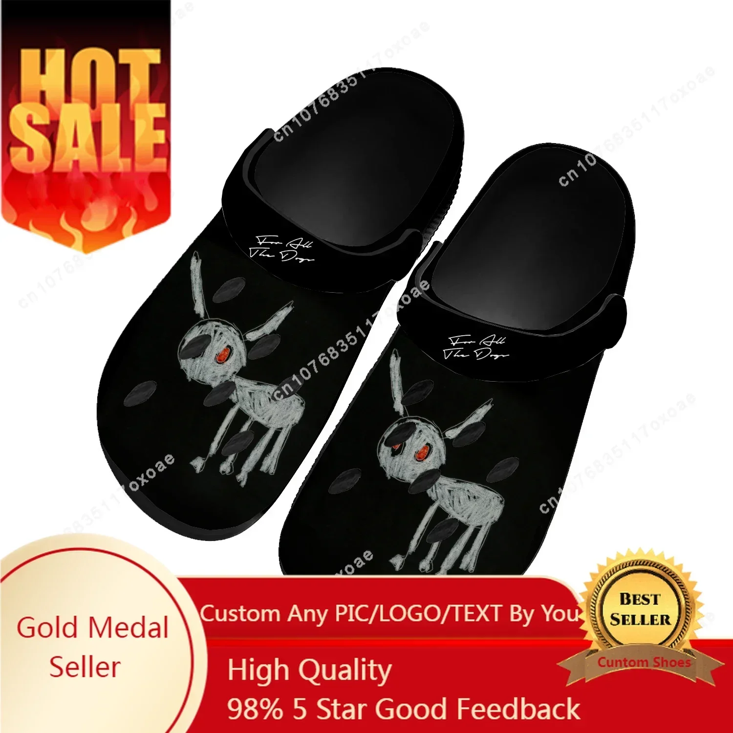 

Rapper Drake Drizzy Shoes Home Clog Mens Women Youth Boy Girl Sandals Shoes Garden Custom Breathable Shoe Beach Hole Slippers