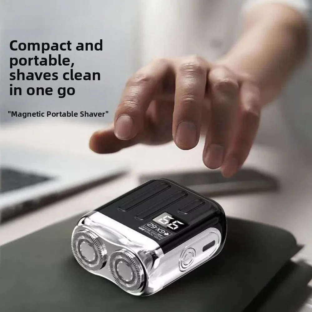 Smart Mini Electric Shaver Rechargeable Magnetic Men's Shaver Machine Waterproof Facial Beard Trimmer Beard Maintenance