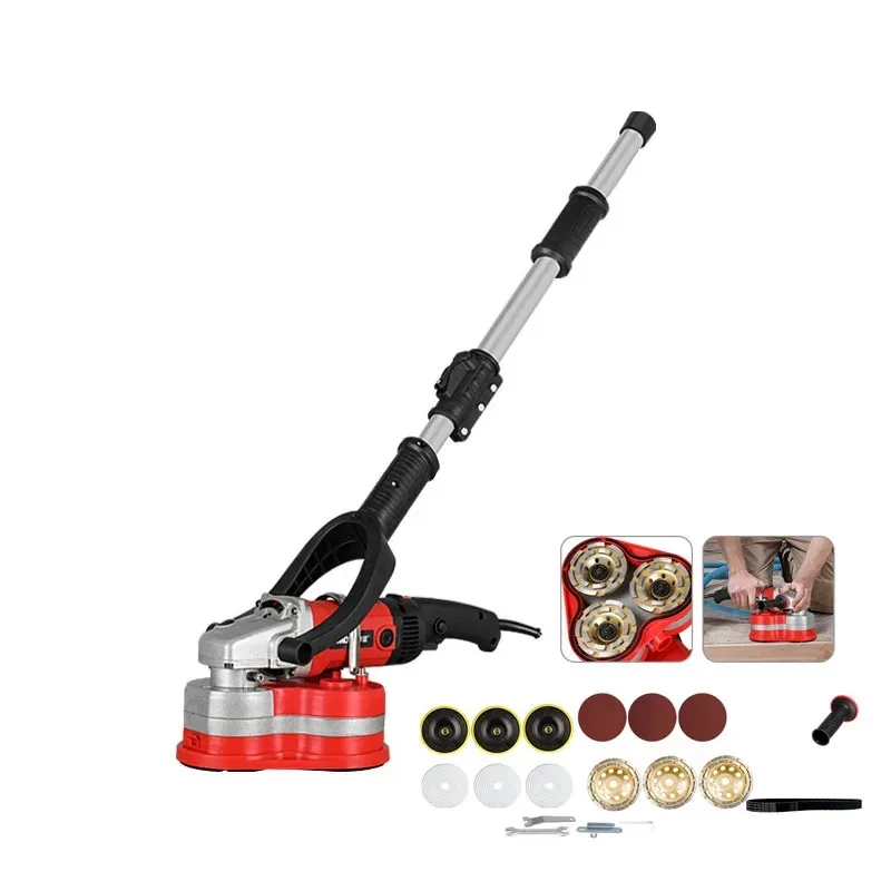 220V Concrete Wall Rough Grinder Wall Grinding Machine Epoxy Paint Floor Grinding Machine Dust-free Clean Ground Grinding