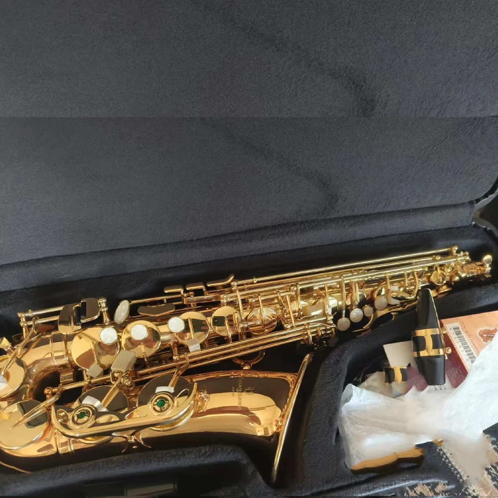 

High-end Eb Alto Saxophone A-992 Lacquered Gold Brass Made in Japan craftsmanship E-flat Woodwind instrumentos musicales