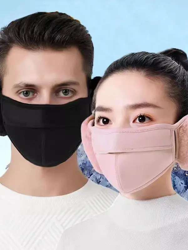 女性用冬用イヤーマスク-防風防寒イヤーバッグ-寒い季節の耳保護用のおしゃれなアクセサリー