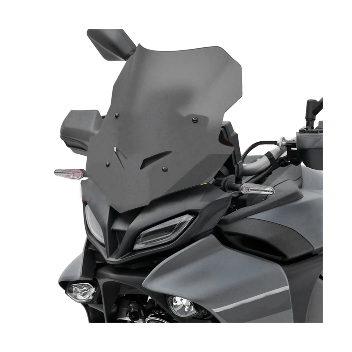 Motorcycle Windshield Windscreen Wind Deflector for YAMAHA MT-09 TRACER 9 GT-9 2021 2022(Smoky Gray)