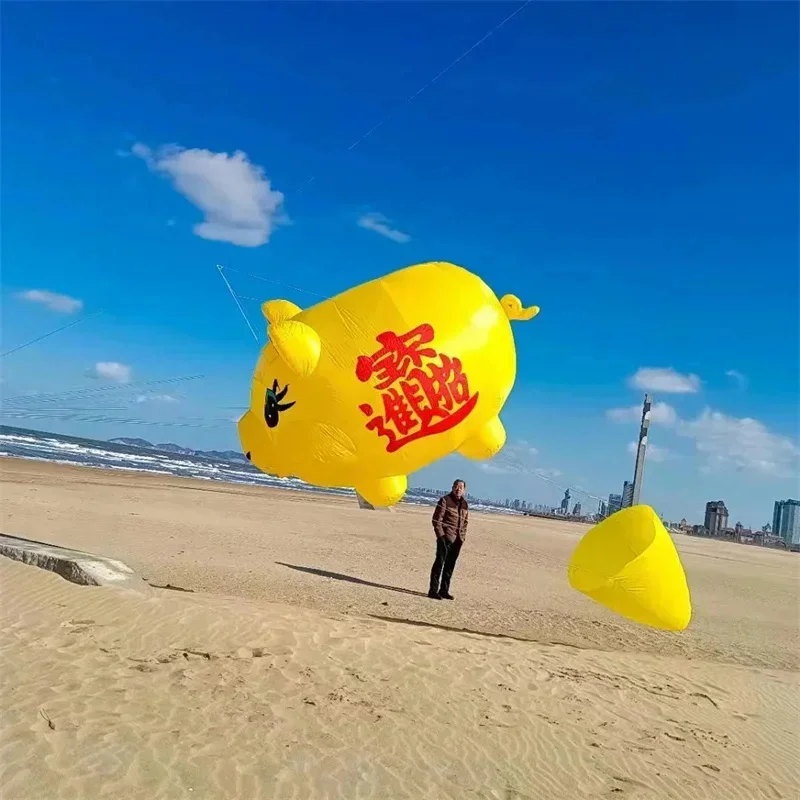 Free shipping 3.5m zebra kite soft kite 10m moon camel golden pig kite kites for adults outdoor toys windsock inflatable kite