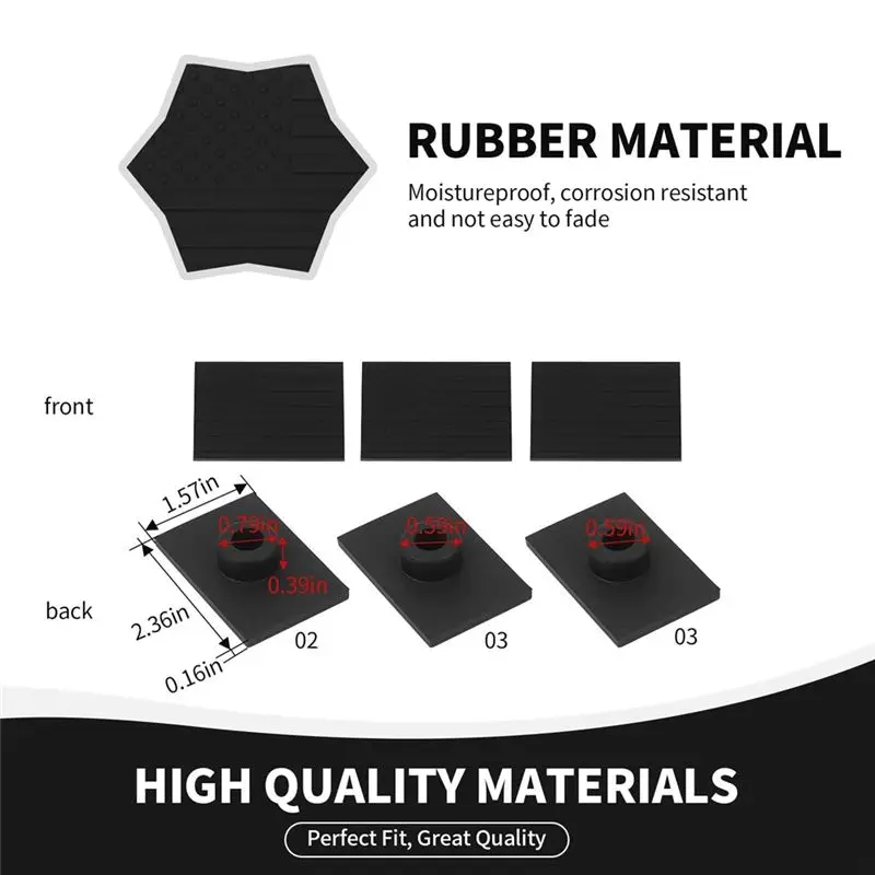 A30F-Car Rear Door Tailgate Rubber Plug Waterproof Plugs Cover For Jeep Wrangler JL 2018-2025 Spare Tire Plugs Parts - view 3