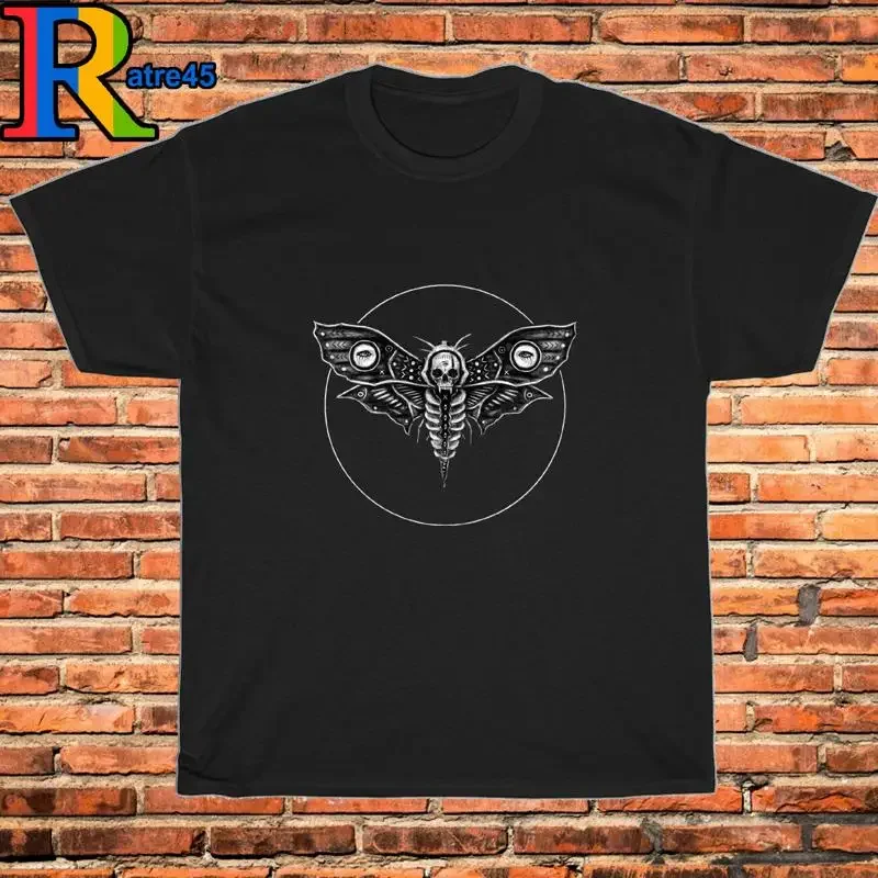 New Surreal Death Moth Logo Black Grey White Navy T Shirt S 3XL