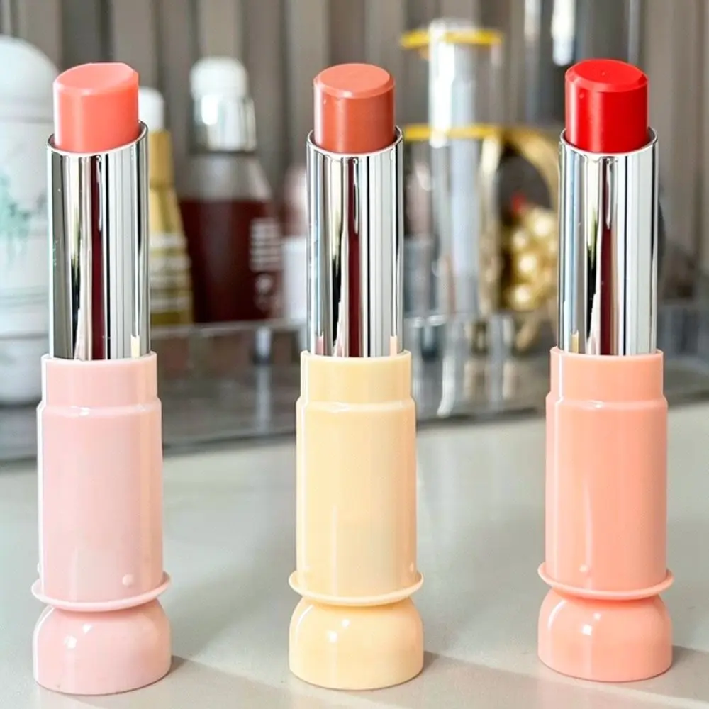 Peptide Tinted Lip Balm Moisturizer For Dry Chapped Lips Repairing Lipstick Natural Sheer Glow Nourishing Women Daily Care Gloss