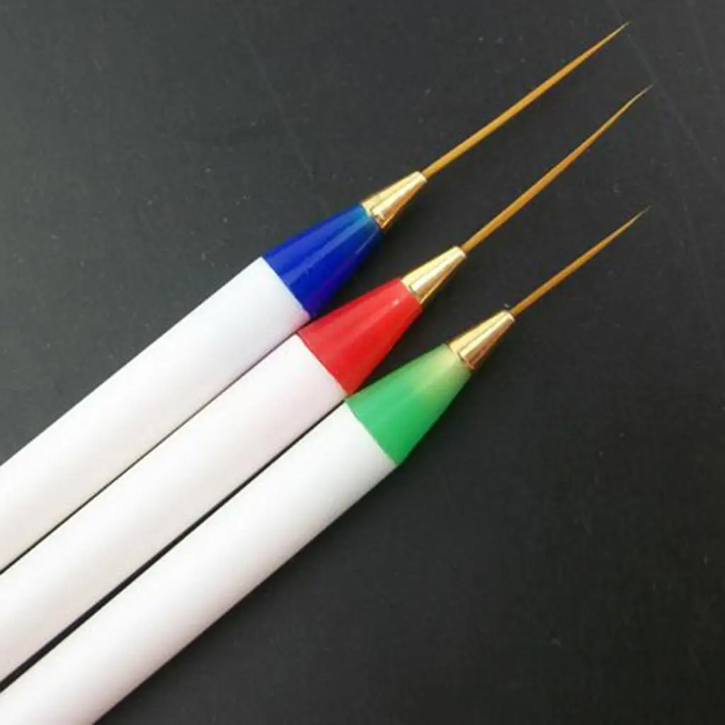 Set 3Pcs/Pack Nail Acrylic Dotting Painting Drawing Striping