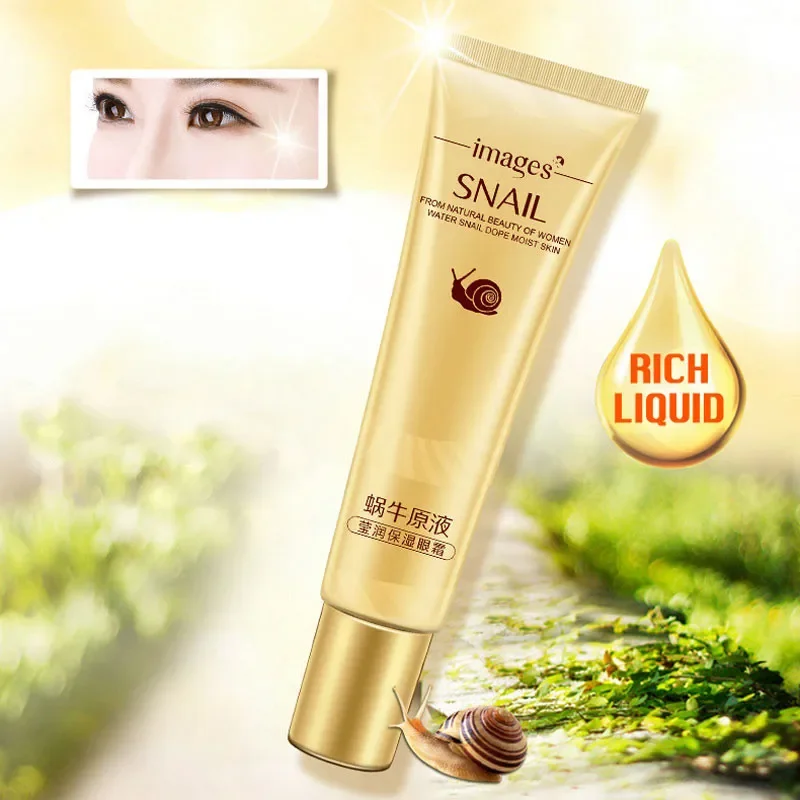 IMAGES Snail Eye Cream Whitening Moisturizing Anti-Aging Wrinkle Remove Dark Circles Snail Cream