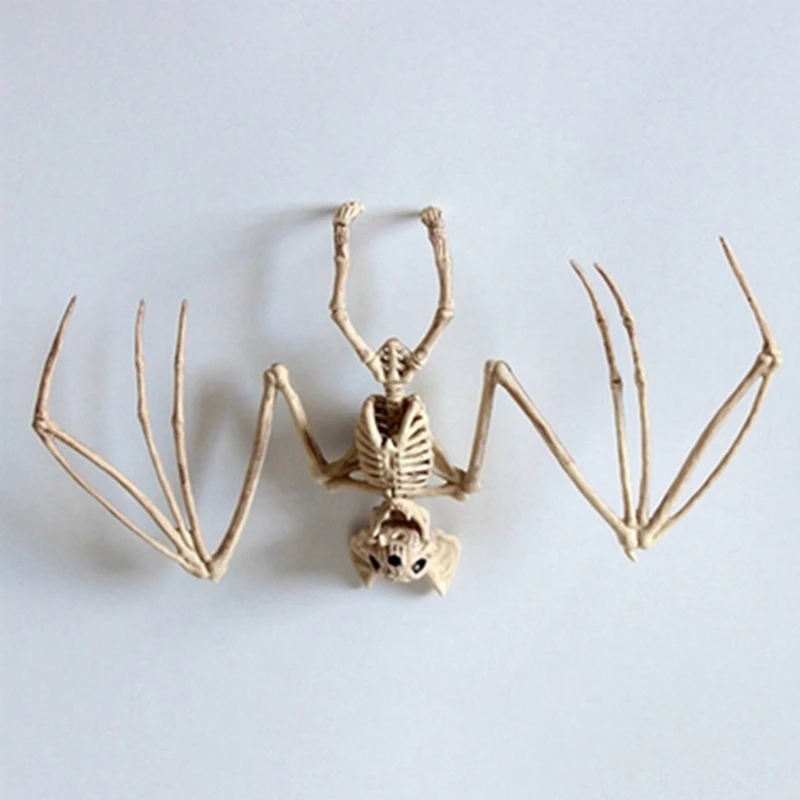 1pc Halloween Horror Fledermäuse Skelett Skelett Modell Festival Dekor Party gruselig simulierte Fledermaus Skelett Halloween Party Dekoration