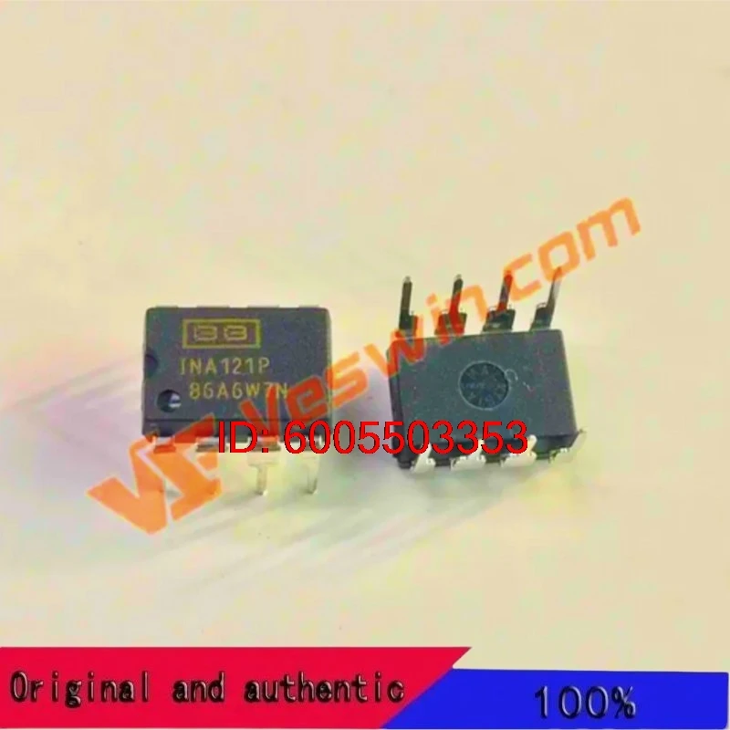 1PCS New Original INA121P INA121 Precision FET Input Low Power Instrument Amplifier DIP8