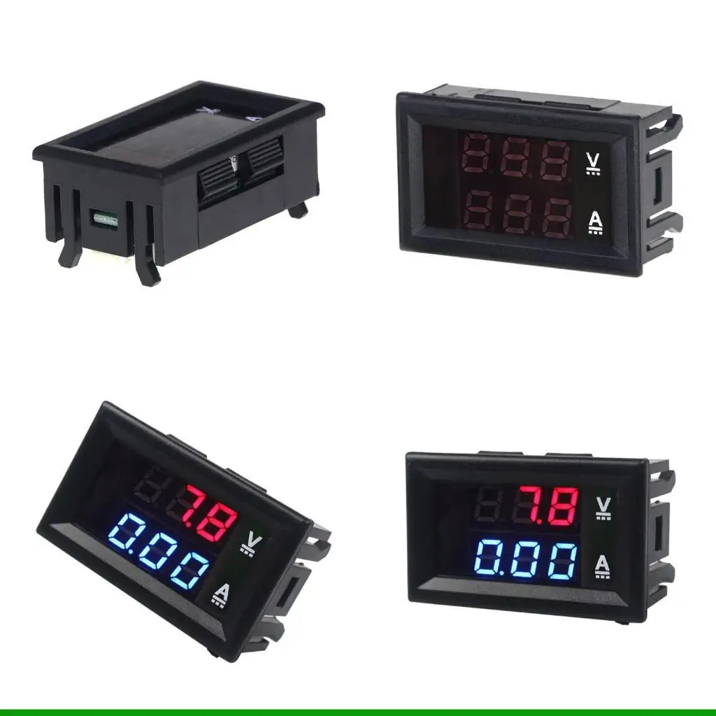 

U55C Two Display Digital Voltages Current Meter 0-100V 10A High Precisions LED Monitor