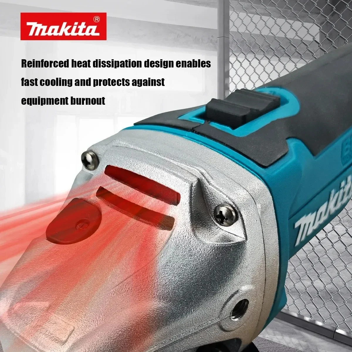 Makita 125mm Cordless Angle Grinder DGA404 Brushless Hand Gear For Car Body Grinding Rust Removal Auto Repair Shop Tool