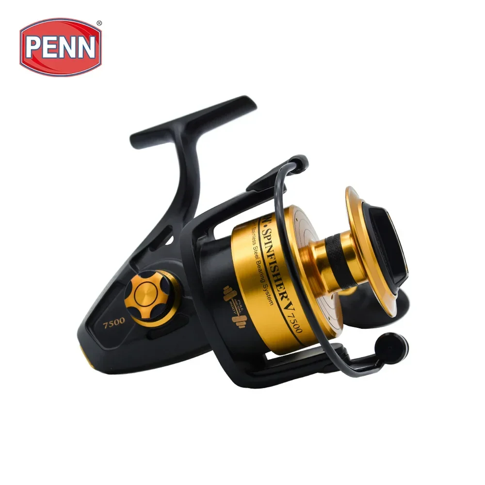 New PENN SPINFISHER V SSV3500-10500 Spinning Fishing Reel 6BB Full Metal  System Boat Spinning Reel Makaralar Pesca Wheel